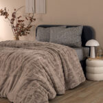 Κουβερτοπάπλωμα Υπέρδιπλο 220x240 EMBER BEIGE