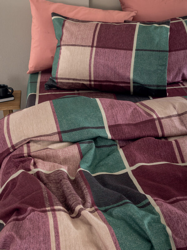 Σετ Μονά Σεντόνια Flannel Beauty 170x265 FB0237 Χωρίς Λάστιχο