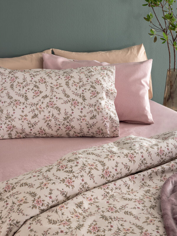 Σετ Παπλωματοθήκη Υπέρδιπλη Flannel Beauty 240x250 FB0234