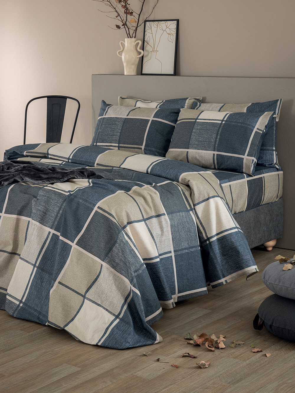 Σετ Παπλωματοθήκη Υπέρδιπλη Flannel Beauty 240x250 FB0236