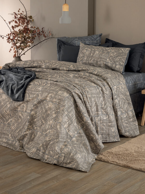 Σετ Παπλωματοθήκη Υπέρδιπλη Flannel Beauty 240x250 FB0240