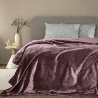 Κουβέρτα Fleece 220x240 LUCY MAUVE