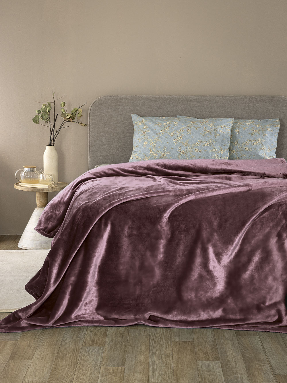 Κουβέρτα Fleece 220x240 LUCY MAUVE