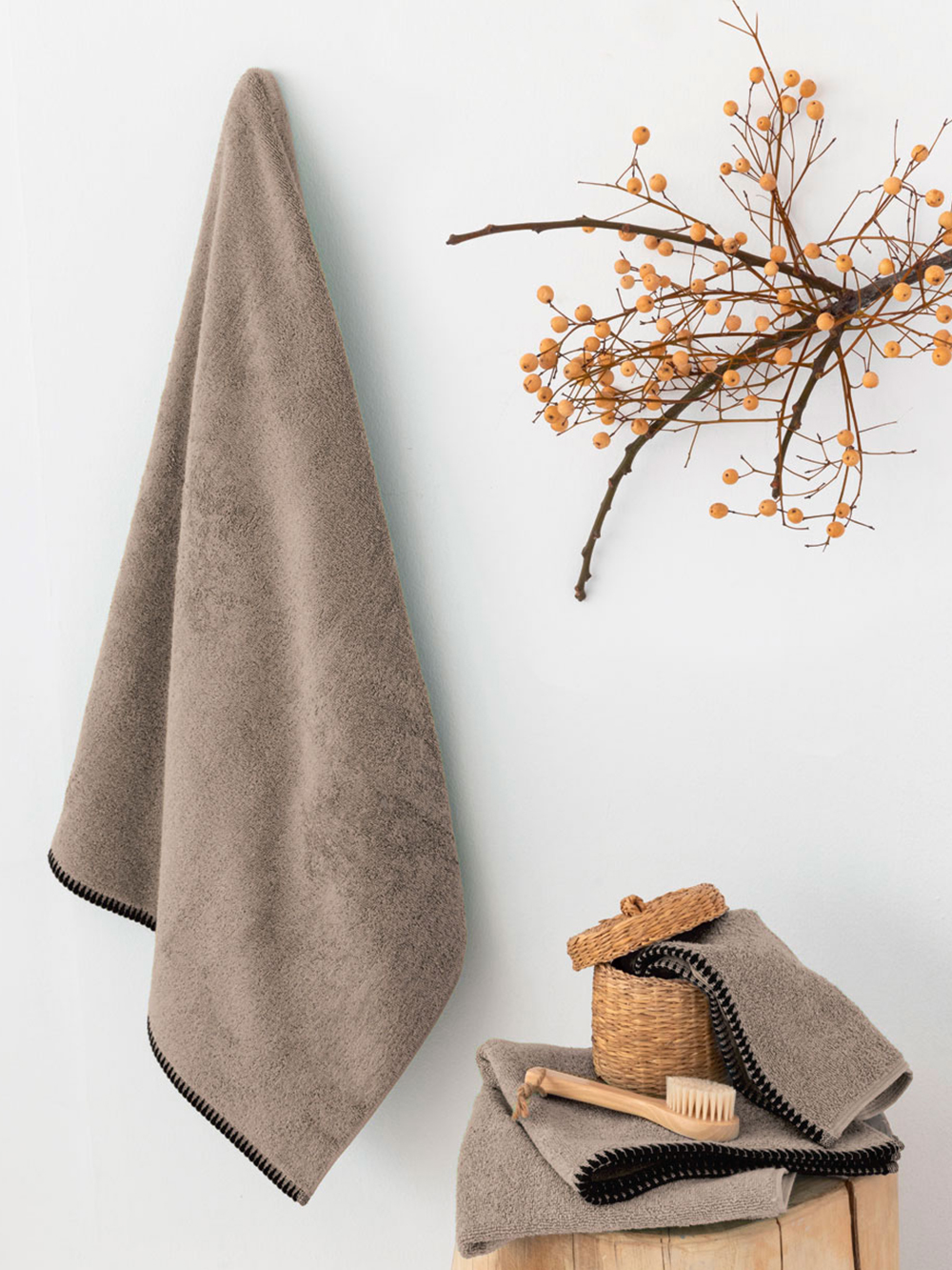 Πετσέτα Λουτρού Towels Collection 80x160 BROOKLYN MOKA Πετσέτα Λουτρού Towels Collection 80x160 BROOKLYN MOKA