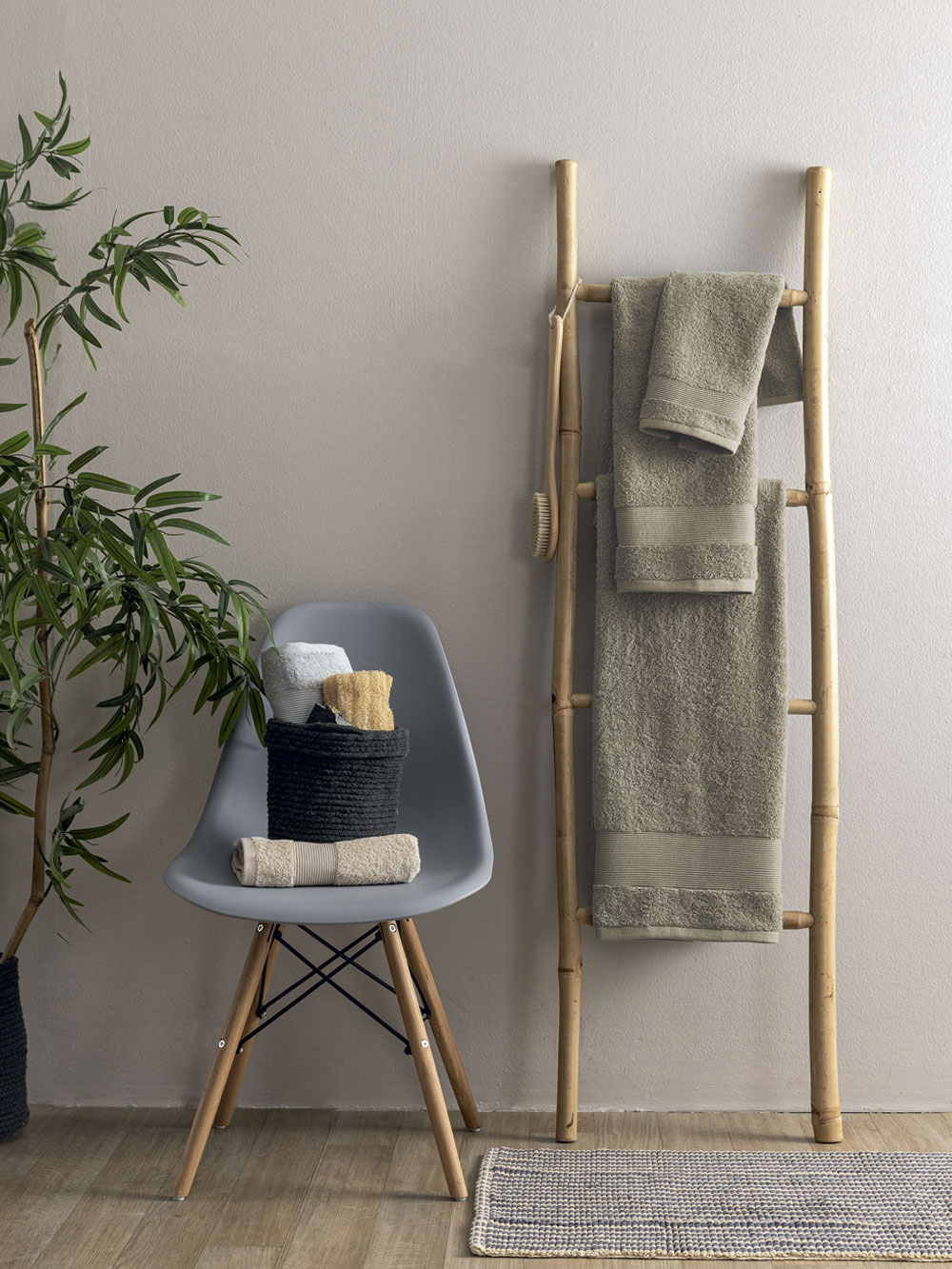Σετ Πετσετες Towels Collection NAYA TAUPE Σετ Πετσετες Towels Collection NAYA TAUPE