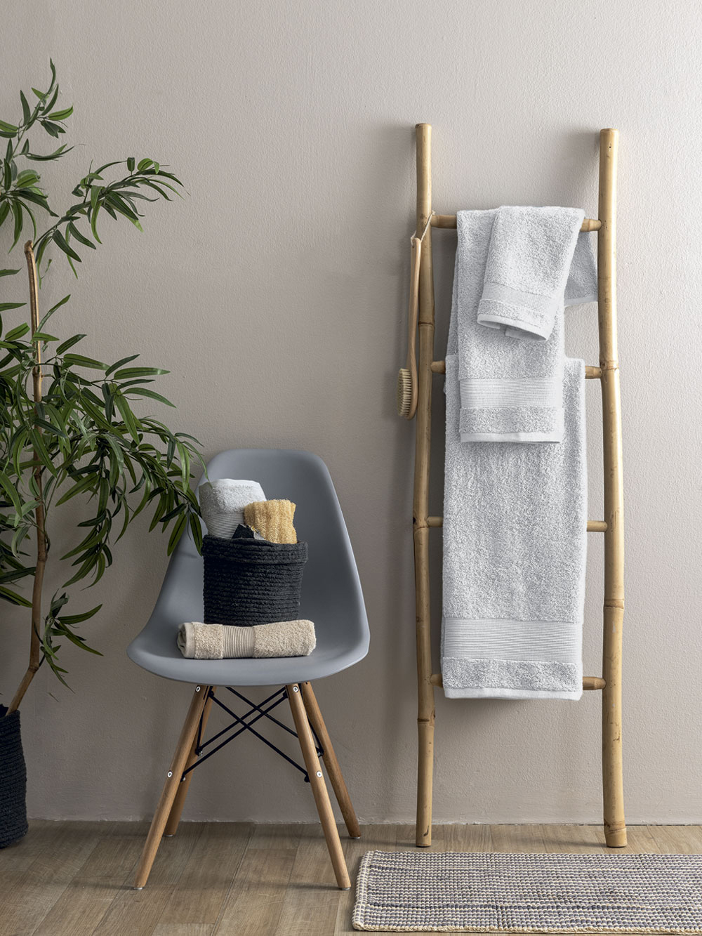 Σετ Πετσετες Towels Collection NAYA WHITE
