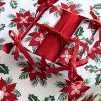 Σετ 3 Πετσέτες Κουζίνας 40x70 με καλάθι Christmas Collection CC101