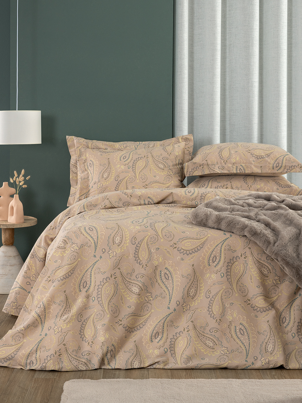 Σετ Παπλωματοθήκη Υπέρδιπλη Pale 230x250 PAL707