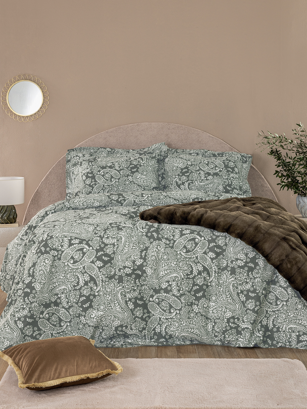 Σετ Παπλωματοθήκη Υπέρδιπλη Ivy 230x250 IS811