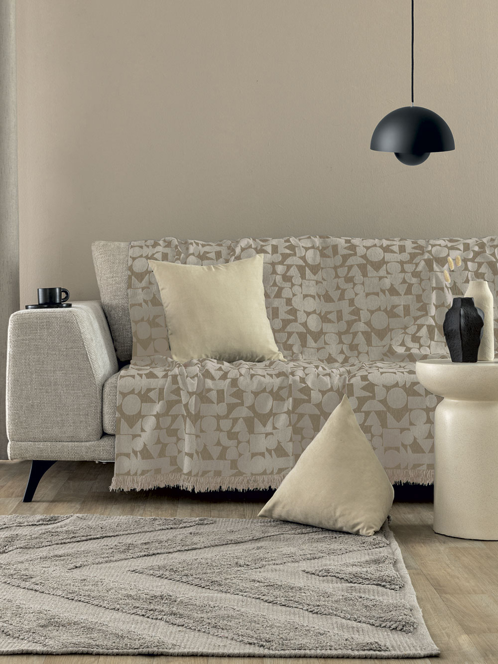 Ριχτάρι Τετραθέσιου Καναπέ MIKA BEIGE