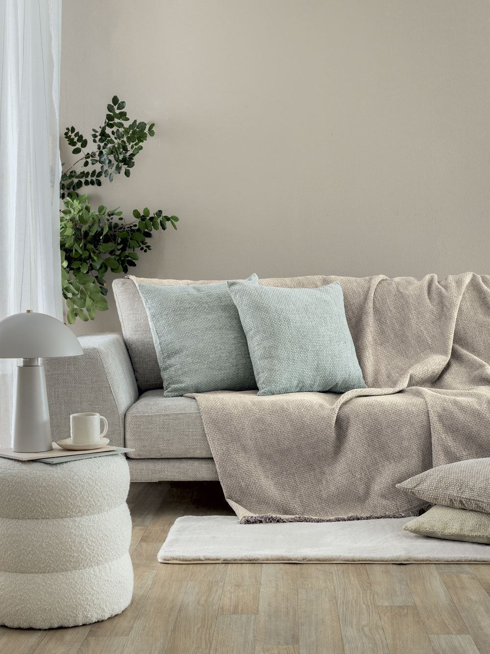 Ριχτάρι Τριθέσιου Καναπέ KALI BEIGE