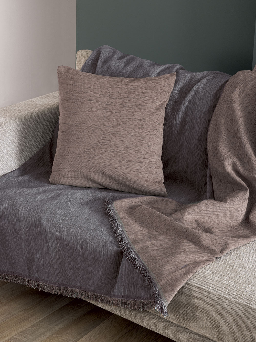 Διακοσμητικη Μαξιλαροθηκη 55x55 PARVA COAL