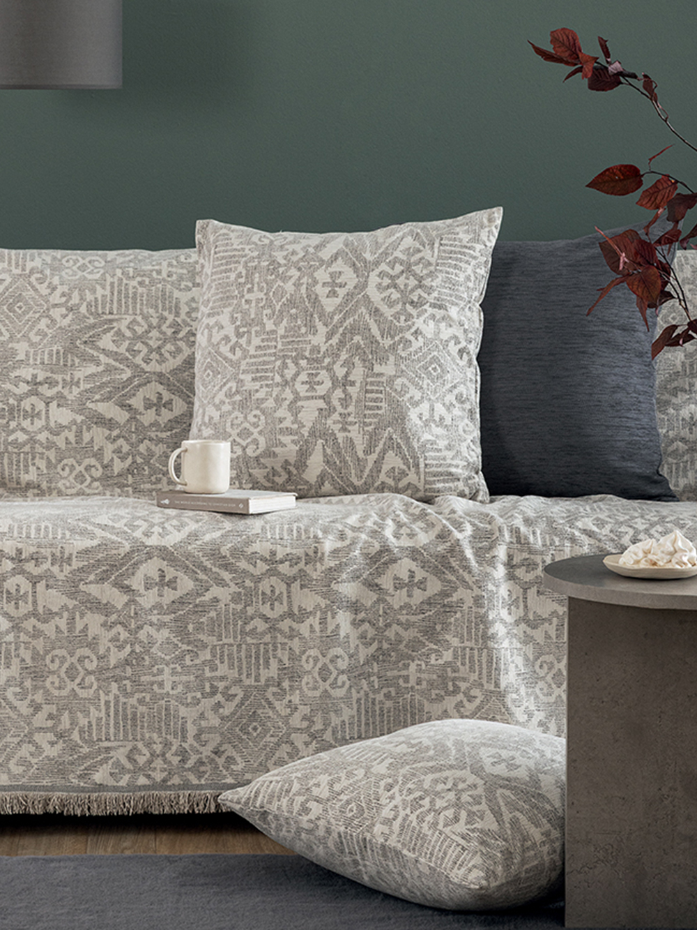 Διακοσμητικη Μαξιλαροθηκη 55x55 RADE GREY