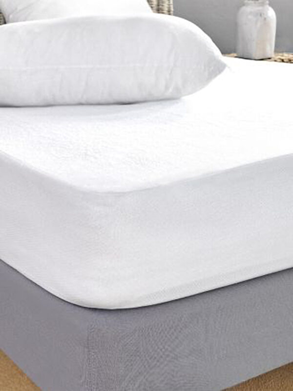 Κάλυμμα Ημίδιπλο White Comfort 110x200+35 TERRY WATERPROOF