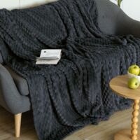 Κουβέρτα Fleece 160x220 ASTER COAL Κουβέρτα Fleece 160x220 ASTER COAL