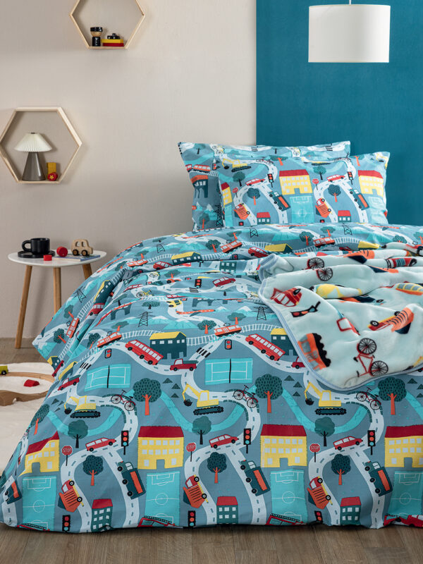 Σετ Μονά Σεντόνια My Kingdom 170x260 MK771 Χωρίς Λάστιχο