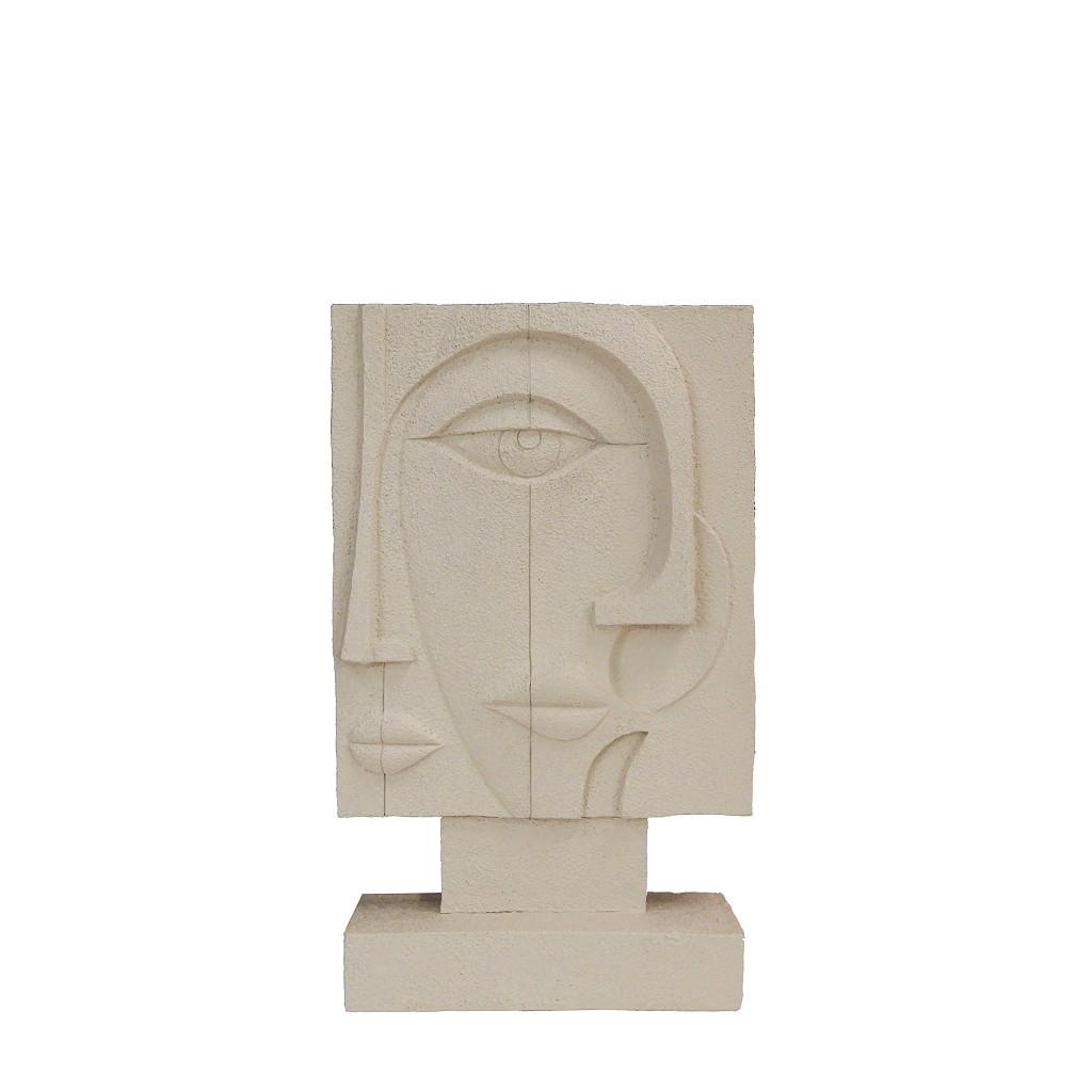 ΦΙΓΟΥΡΑ ΓΕΩΜΕΤΡΙΚΗ CUBISM ΛΕΥΚΗ 16,4Χ7,3Χ26,9ΕΚ