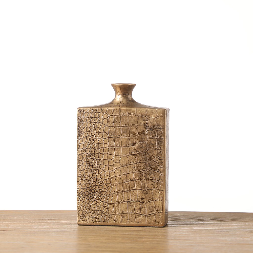 ΒΑΖΟ ΑΝΑΓΛ.ΧΡΥΣΟ "ΚΡΟΚΟ" ΠΟΛΥΡΕΖ. 15X4,5X24ΕΚ