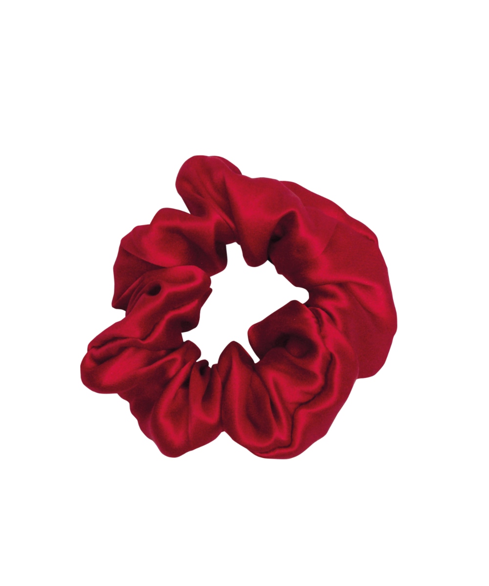 SILK SCRUNCHIE 17 ΚΟΚΚΑΛΑΚΙ ΜΑΛΛΙΩΝ  100% PURE SILK 16mm