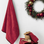 Σετ Πετσετες Towels Collection BROOKLYN RED