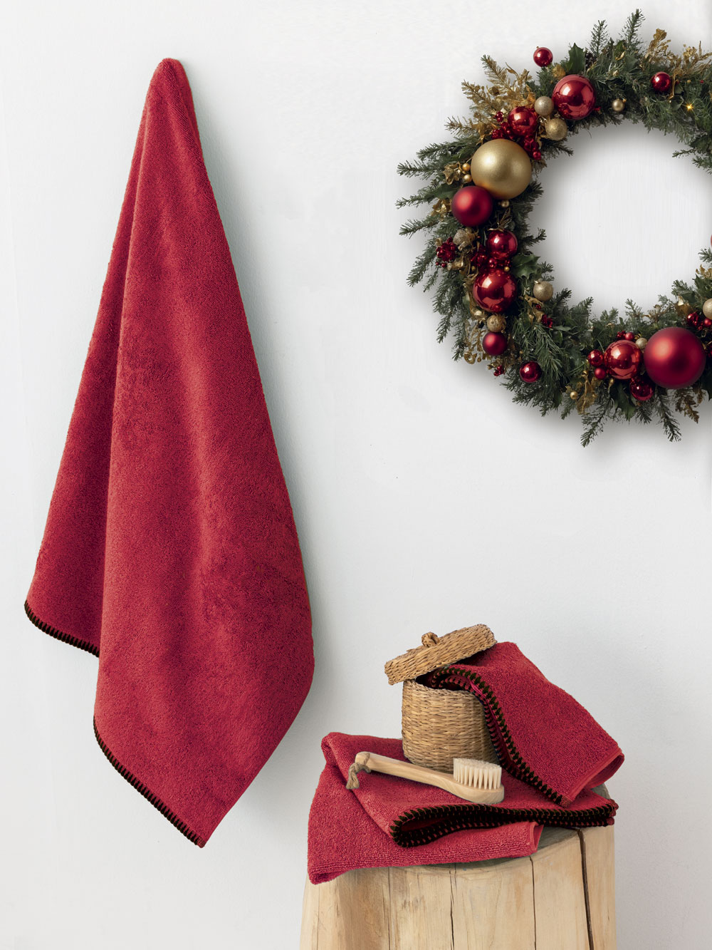 Σετ Πετσετες Towels Collection BROOKLYN RED Σετ Πετσετες Towels Collection BROOKLYN RED