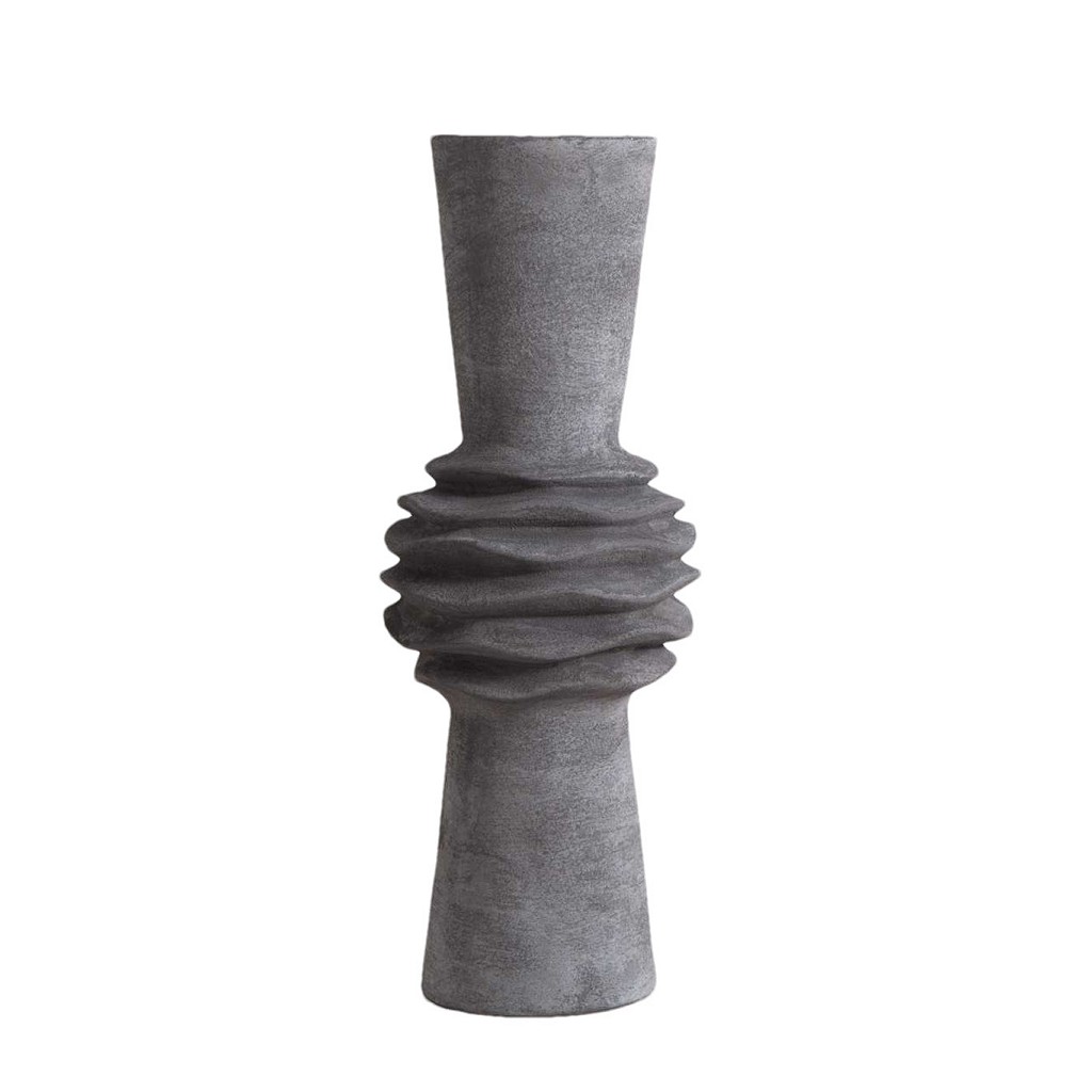 ΒΑΖΟ ΚΕΡΑΜ. ΓΚΡΙ 18X18X47,5ΕΚ