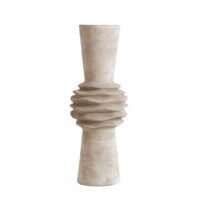 ΒΑΖΟ ΚΕΡΑΜ. ΜΠΕΖ-GOLD PATINA 18X18X47,5ΕΚ