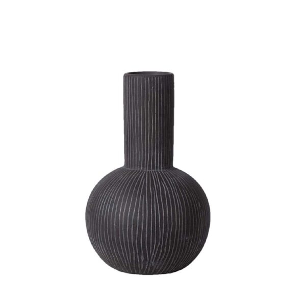 ΒΑΖΟ ΚΕΡΑΜ. ΣΦΑΙΡΙΚΟ ΜΑΥΡΟ 15,8X15,8X25,5ΕΚ