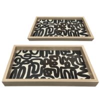 ΔΙΣΚΟΙ MDF ΔΙΑΚΟΣΜΗΤΙΚΟΙ ΣΕΤ2 37Χ22Χ5ΕΚ/46Χ31Χ5ΕΚ