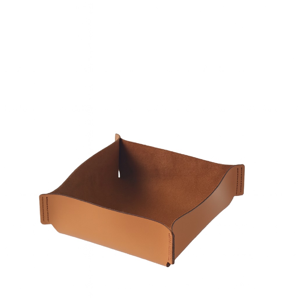 ΚΑΛΑΘΙ ΤΕΤΡΑΓΩΝO ΚΑΦΕ ΔΕΡΜΑΤΙΝO 18Χ18Χ8ΕΚ