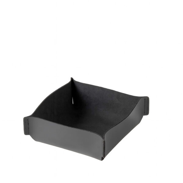 ΚΑΛΑΘΙ ΤΕΤΡΑΓΩΝΟ ΣΚΟΥΡΟ ΓΚΡΙ ΔΕΡΜΑΤΙΝΟ 18Χ18Χ8ΕΚ