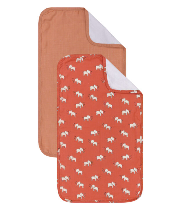 YN 25 ELEPHANTS- ORANGE ΣΕΛΤΕΔΑΚΙ ΣΕΤ 2 ΤΕΜ.ΒΡΕΦΙΚΟ (72Χ42)