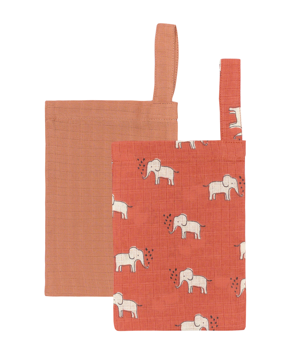 YN 25 ELEPHANTS- ORANGE ΓΑΝΤΙΑ ΜΠΑΝΙΟΥ 15Χ22 ΣΕΤ 2 ΤΕΜ