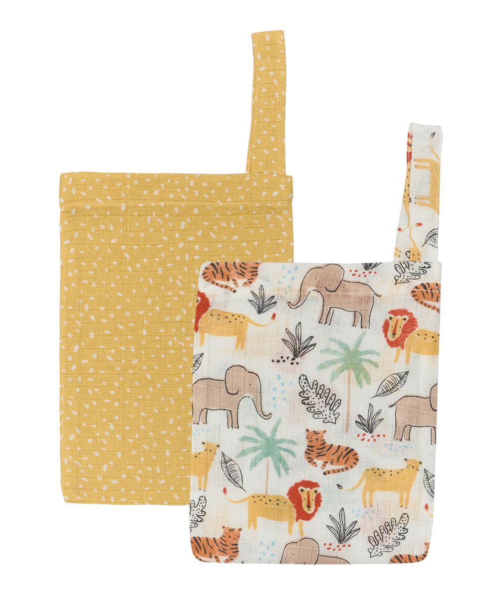 YN 25 ANIMALS- YELLOW ΓΑΝΤΙΑ ΜΠΑΝΙΟΥ 15Χ22 ΣΕΤ 2 ΤΕΜ