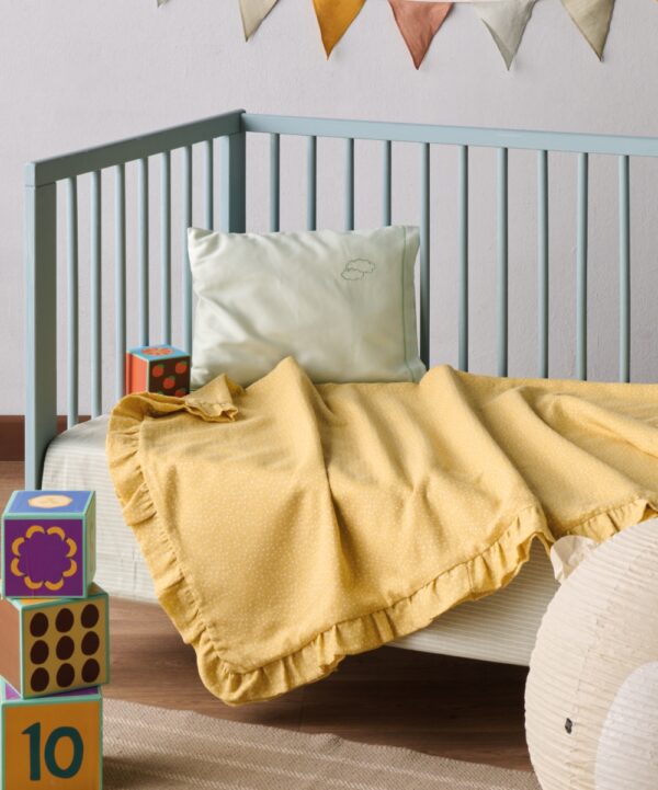 YN 25 YELLOW- WHITE ΚΟΥΒΕΡΤΑ.ΚΟΥΝΙΑΣ ΜΕ ΒΟΛΑΝ 100Χ150