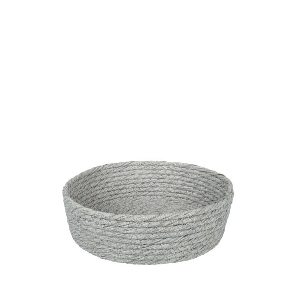 ΚΑΛΑΘΙ SYNTH. RATTAN ΣΤΡΟΓΓ. ΓΚΡΙ 18X6EK.