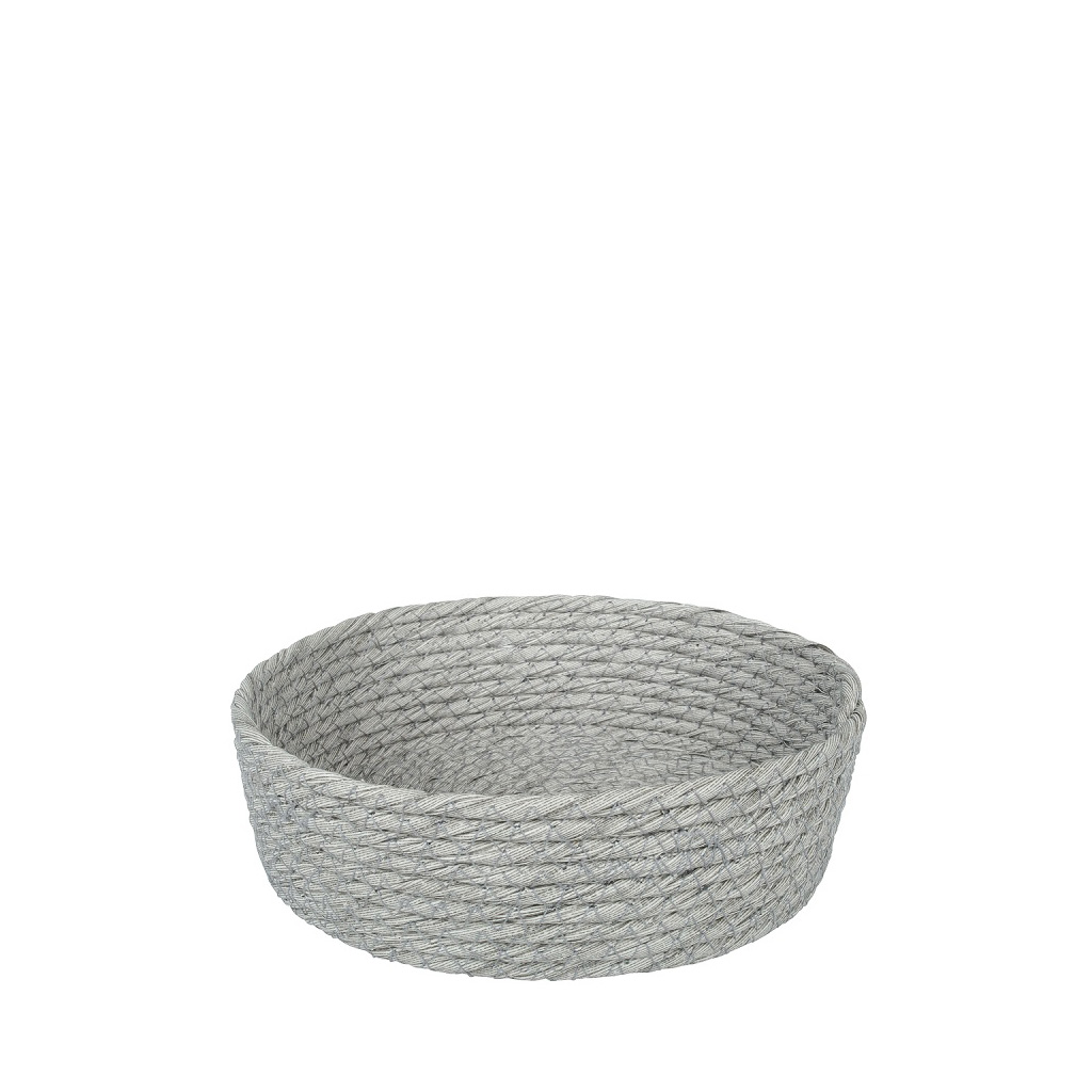 ΚΑΛΑΘΙ SYNTH. RATTAN ΣΤΡΟΓΓ. ΓΚΡΙ 18X6EK.