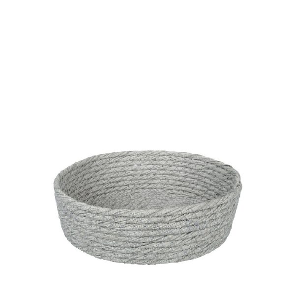 ΚΑΛΑΘΙ SYNTH. RATTAN ΣΤΡΟΓΓ. ΓΚΡΙ 20X6EK.