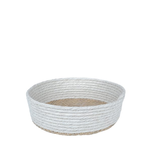 ΚΑΛΑΘΙ SYNTH. RATTAN ΣΤΡΟΓΓ. ΦΥΣΙΚΟ-ΛΕΥΚΟ 20X6EK.