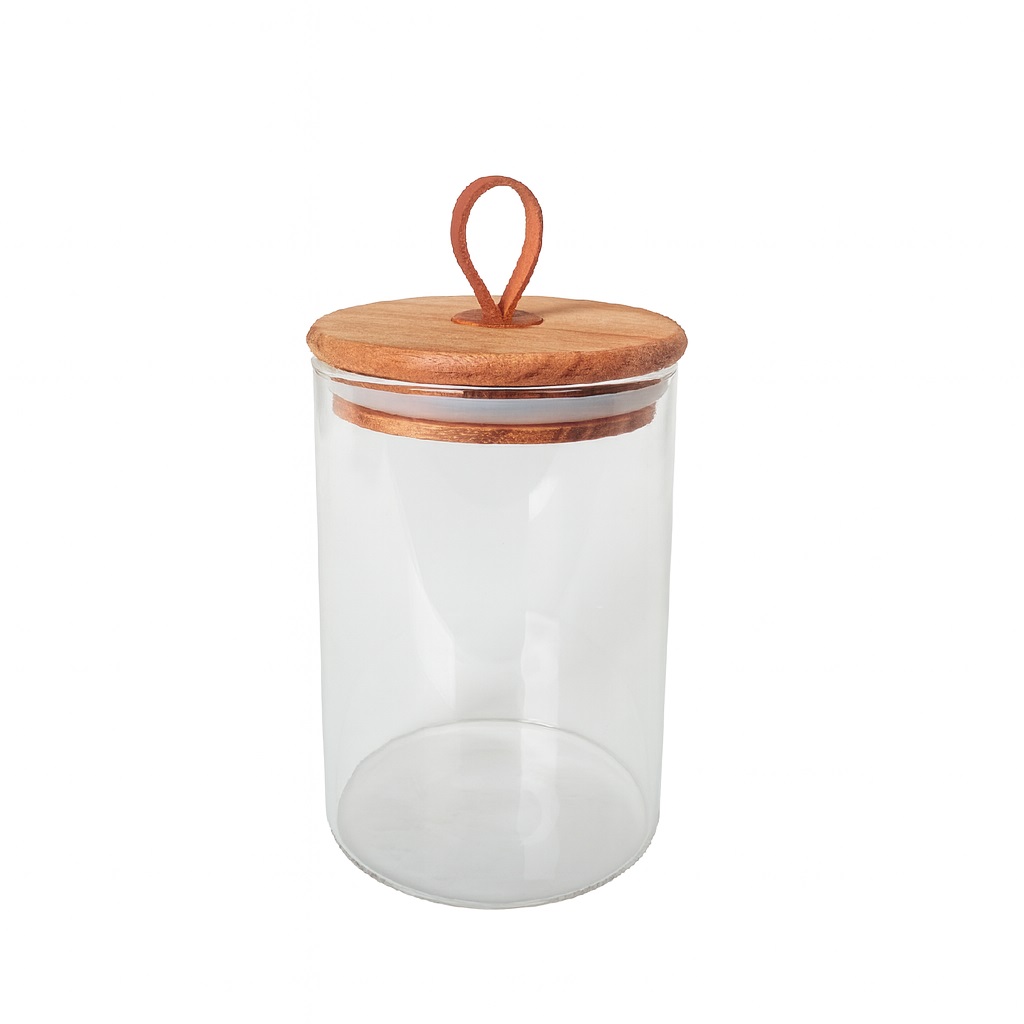 ΔΟΧΕΙΟ BOROSILICATE ΣΤΡΟΓΓ. ΜΕ ΚΑΠΑΚΙ ΑΚΑΚΙΑΣ 480ML 8,2X12ΕΚ