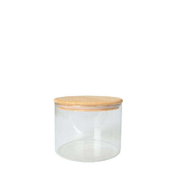 ΔΟΧΕΙΟ BOROSILICATE ΣΤΡΟΓΓ. ΜΕ ΚΑΠΑΚΙ ΜΠΑΜΠΟΥ 350ML 10X7,9ΕΚ