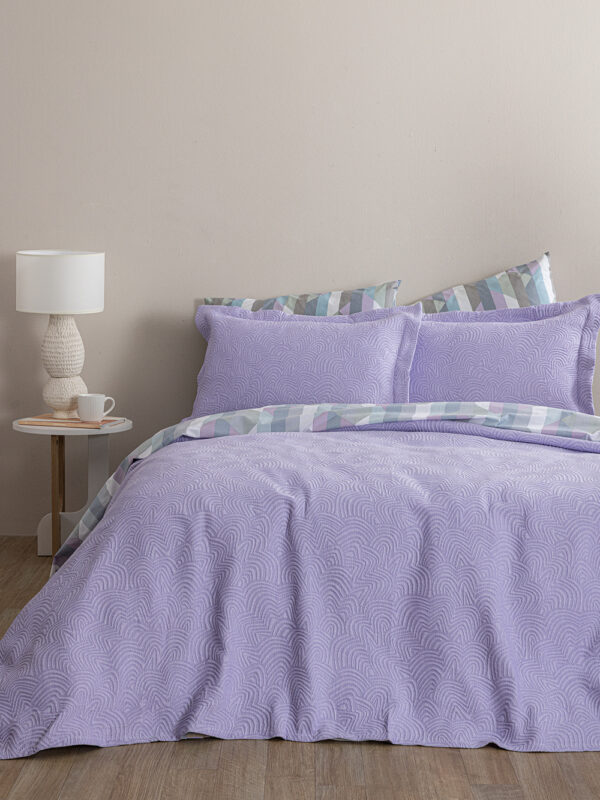Κουβέρτα Matelasse 230X260 ADEL LILAC