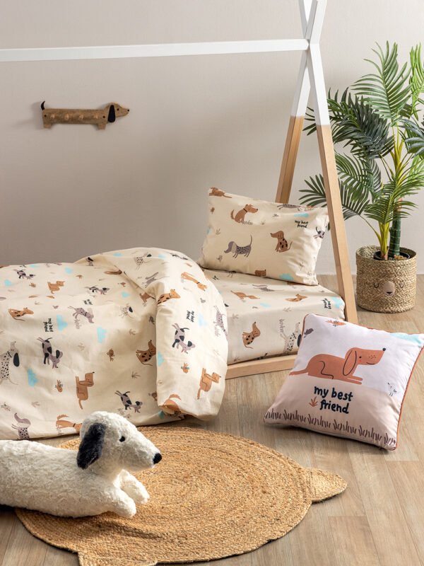 Σετ Μονά Σεντόνια My Kingdom 170x260 MK783 Με Λάστιχο