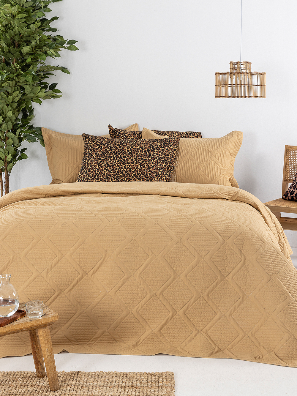 Κουβερλί King size 260x240 SAM LATTE