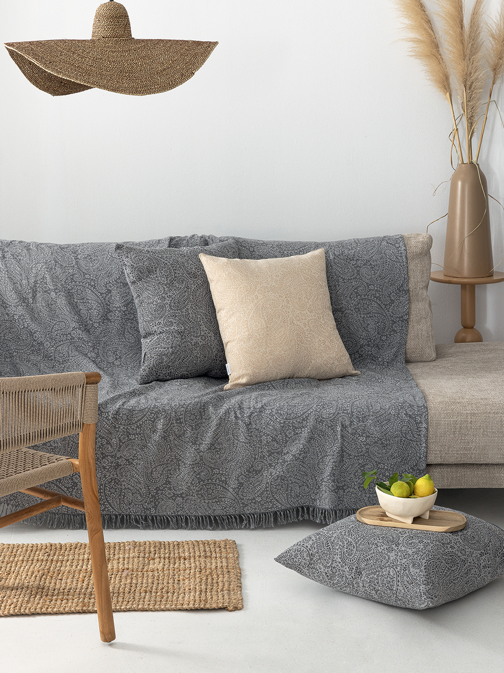 Ριχτάρι Τριθέσιου Καναπέ SENA GREY
