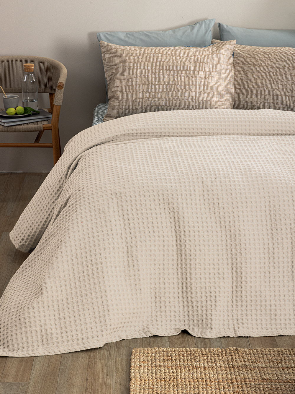 Κουβέρτα Πικέ 170x240 MARCIE ECRU