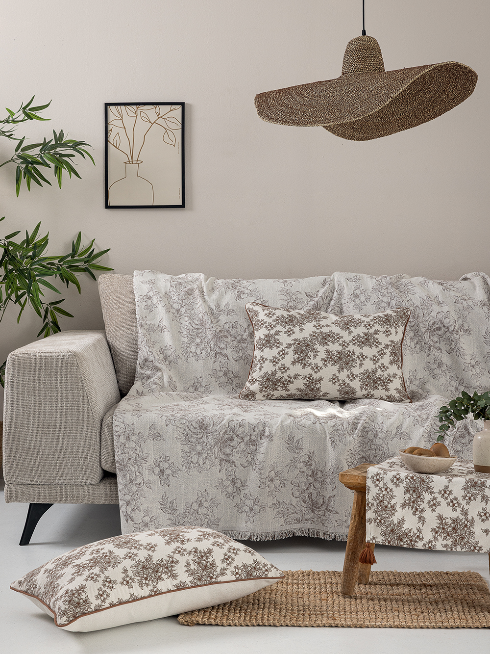 Ριχτάρι Τριθέσιου Καναπέ MATA BROWN