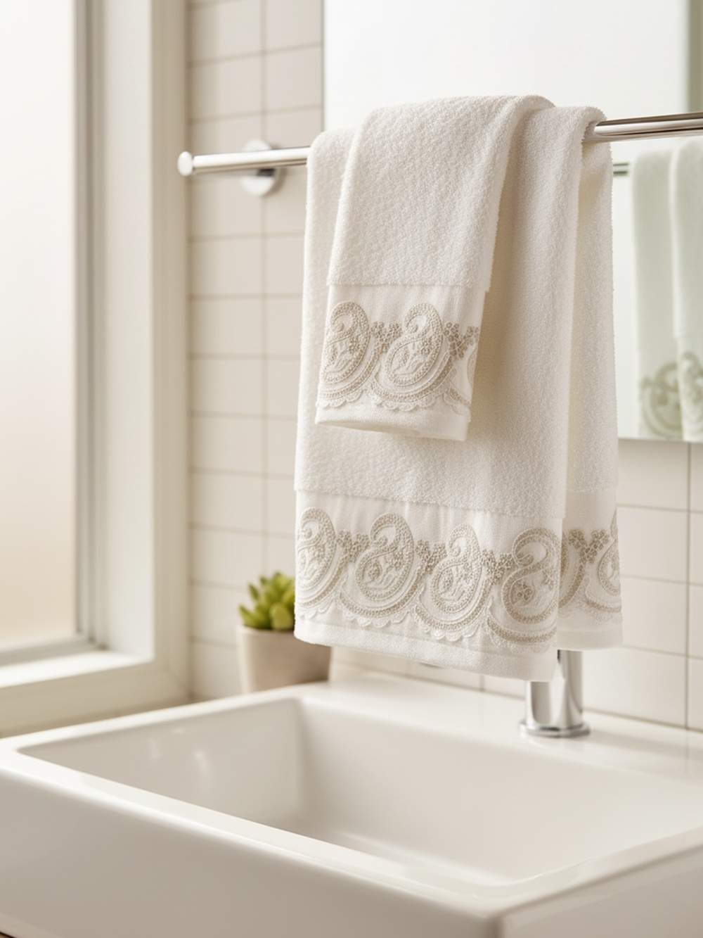 Σετ Πετσέτες Towels Collection MAIRA CREAM Σετ Πετσέτες Towels Collection MAIRA CREAM