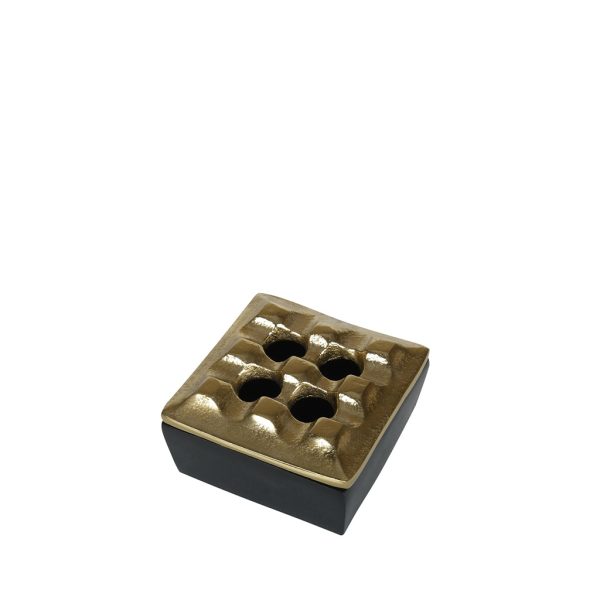 ΣΤΑΧΤΟΔΟΧΕΙΟ ΑΛΟΥΜΙΝΙΟΥ ΧΡΥΣΟ-ΜΑΥΡΟ ΤΕΤΡΑΓ. 7,7Χ4,5ΕΚ