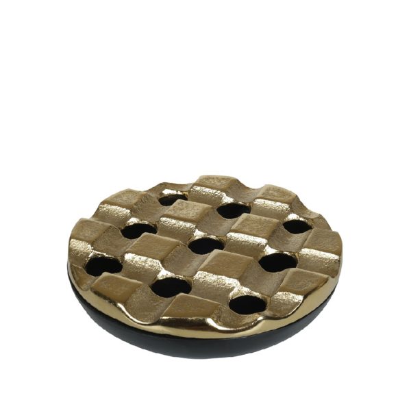 ΣΤΑΧΤΟΔΟΧΕΙΟ ΑΛΟΥΜΙΝΙΟΥ ΧΡΥΣΟ-ΜΑΥΡΟ ΣΤΡΟΓΓΥΛΟ 15,5Χ4ΕΚ